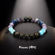 Pisces Zodiac Bracelet (मीन राशि) (Certified)