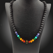 "Harness the Energy of the Universe" 7 Chakra & Lava Pendant