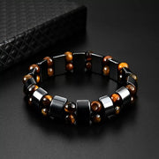 Hematite Tiger Eye Stone Bracelet For health & Peace