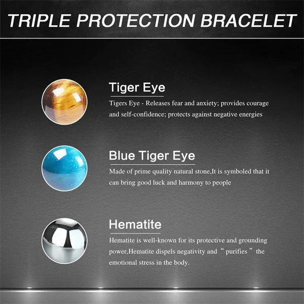 Triple Protection Good Luck Bracelet – Mine Galleria