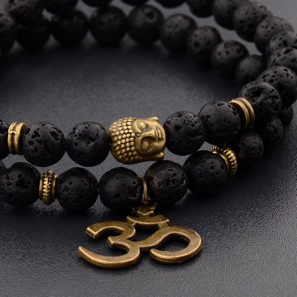 Black Homage To Buddha Bead Bracelet Manufacturer | Buddha Charm Bracelet | Buddhist  Jewelry