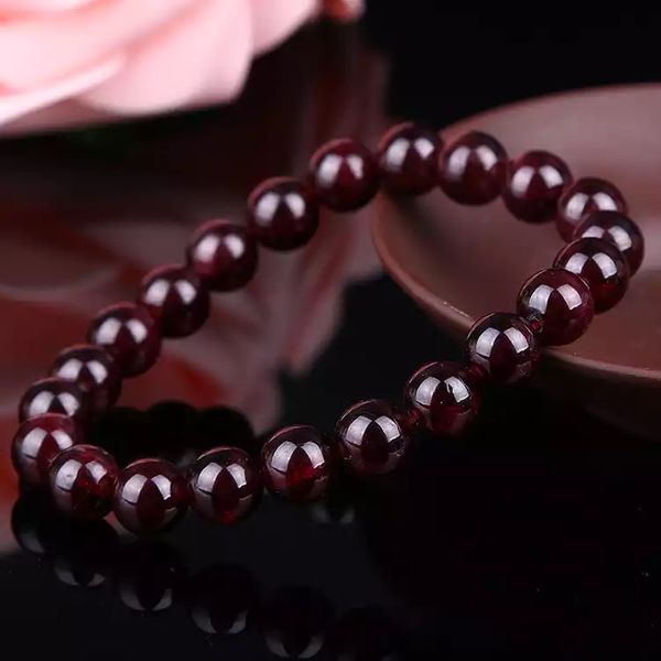Genuine Red Garnet Stone Bracelet For Love & Attraction